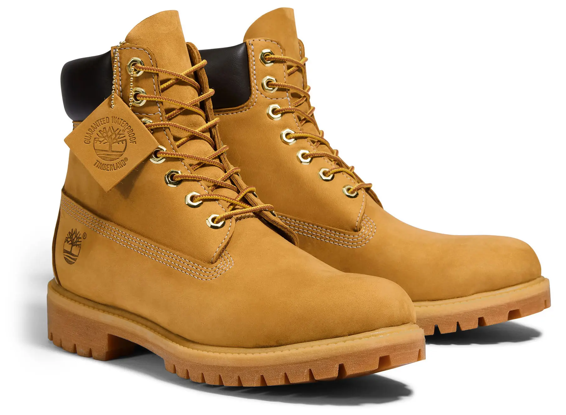 ヌバックブーツ イエロー/Tan Work Boots/Timberland "Premium 6-Inch Waterproof Boots" Wheat Nubuck