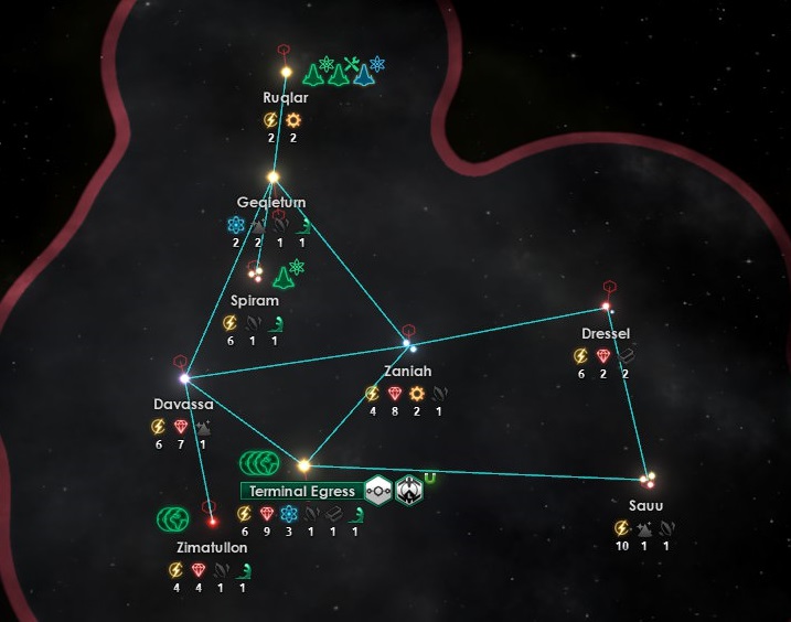 Lクラスター星系図 Lクラスター星系図