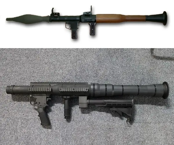 上がRPG-7　下がAirTronic　RPG-7-USA