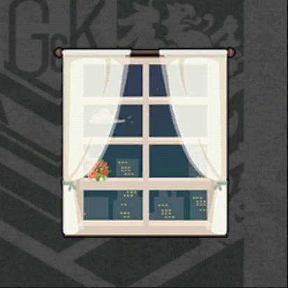 キュートな日常-白いカーテンの格子窓.jpg