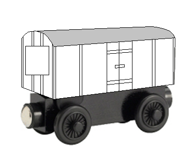 木製シリーズの小型有蓋貨車（タイプ１）