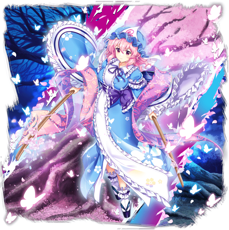 東方Project 西行寺幽々子 ストラップ on 当時モノ 希少 A3521