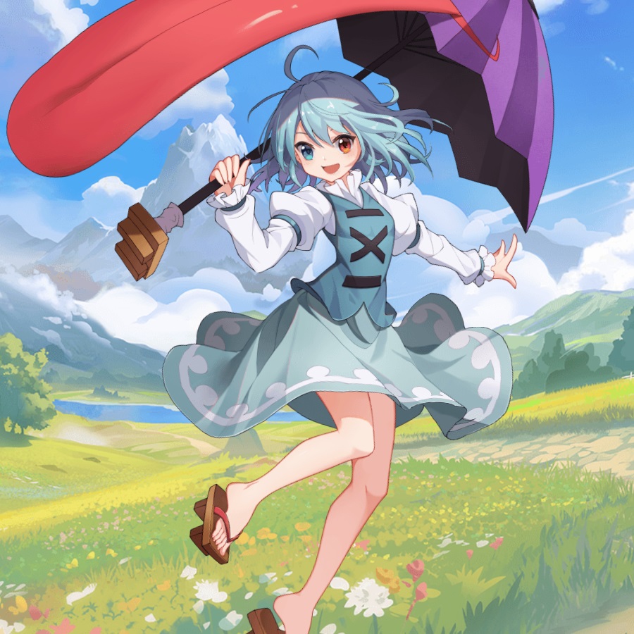 東方Project 多々良小傘 まくら 枕、抱き枕 クッション 上海