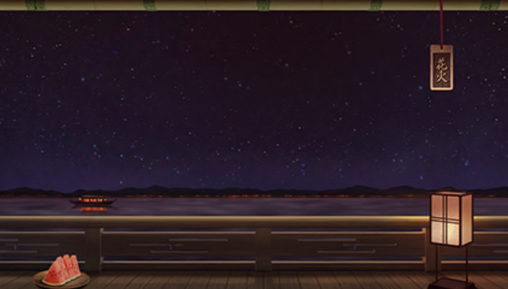 展望の間・花火 西瓜 展望の間・花火 西瓜