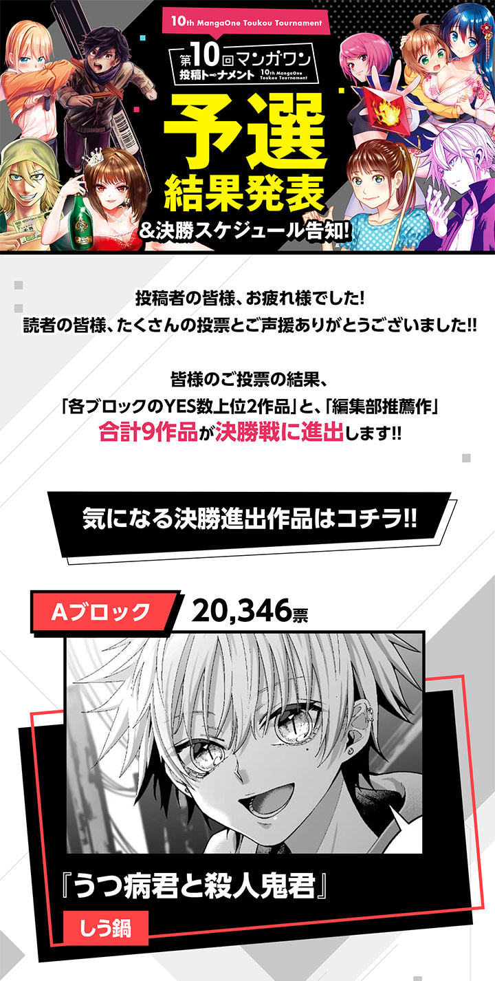 第10回 決勝戦進出作品一覧 裏サンデー連載投稿トーナメント まとめ Wiki 第10回 決勝戦進出作品一覧 裏サンデー連載投稿トーナメント まとめ Wiki