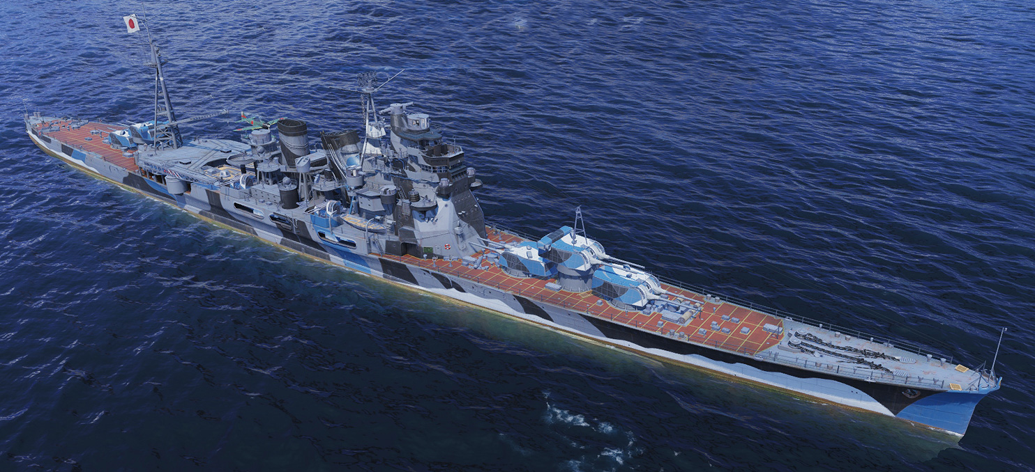 world of warships atago aa build