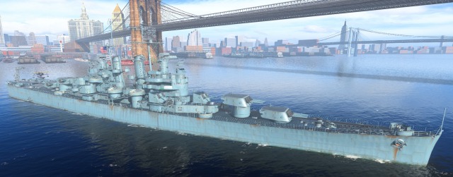 world of warships playing the cleveland