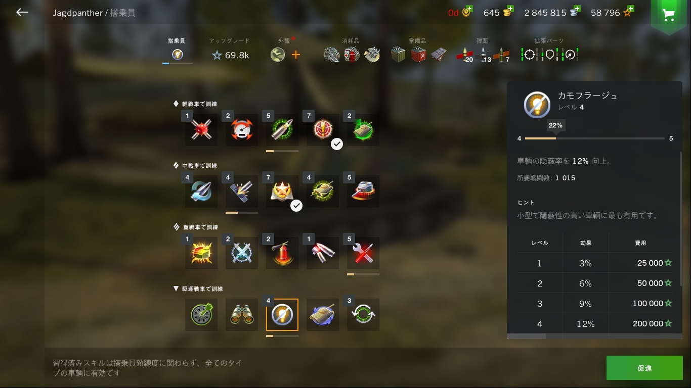 搭乗員スキル World Of Tanks Blitz Wiki