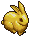 黄金のウサギ像