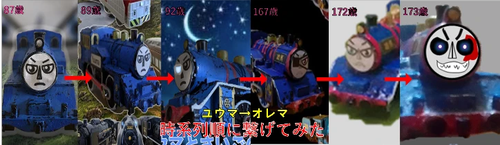 長編第1作から長編第7作にかけてのユウマの年齢 長編第1作から長編第7作にかけてのユウマの年齢