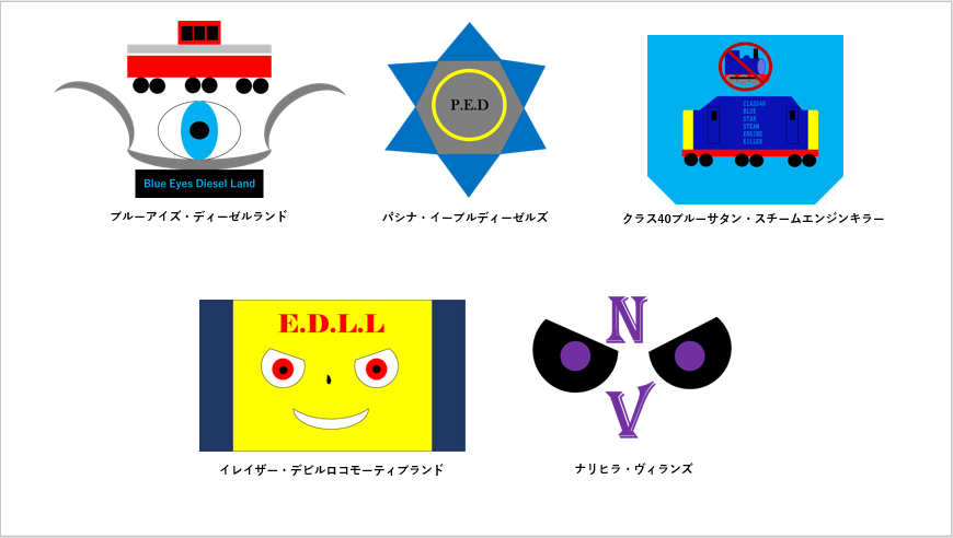 ユウマシリーズに登場する5つの悪の組織