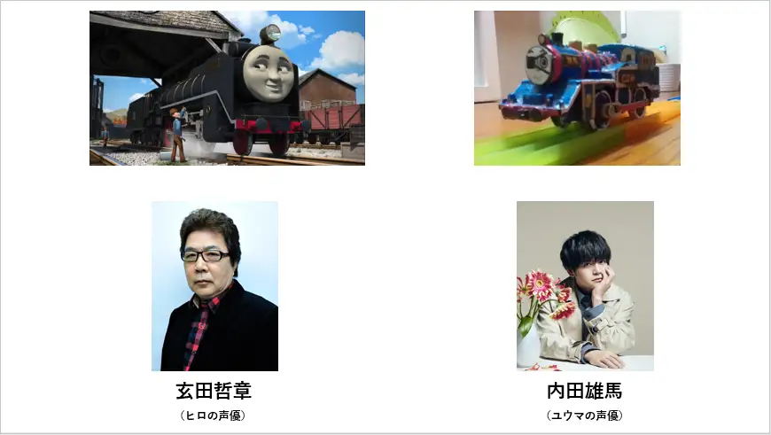 ヒロの声優の玄田哲章さんとユウマの声優の内田雄馬さん